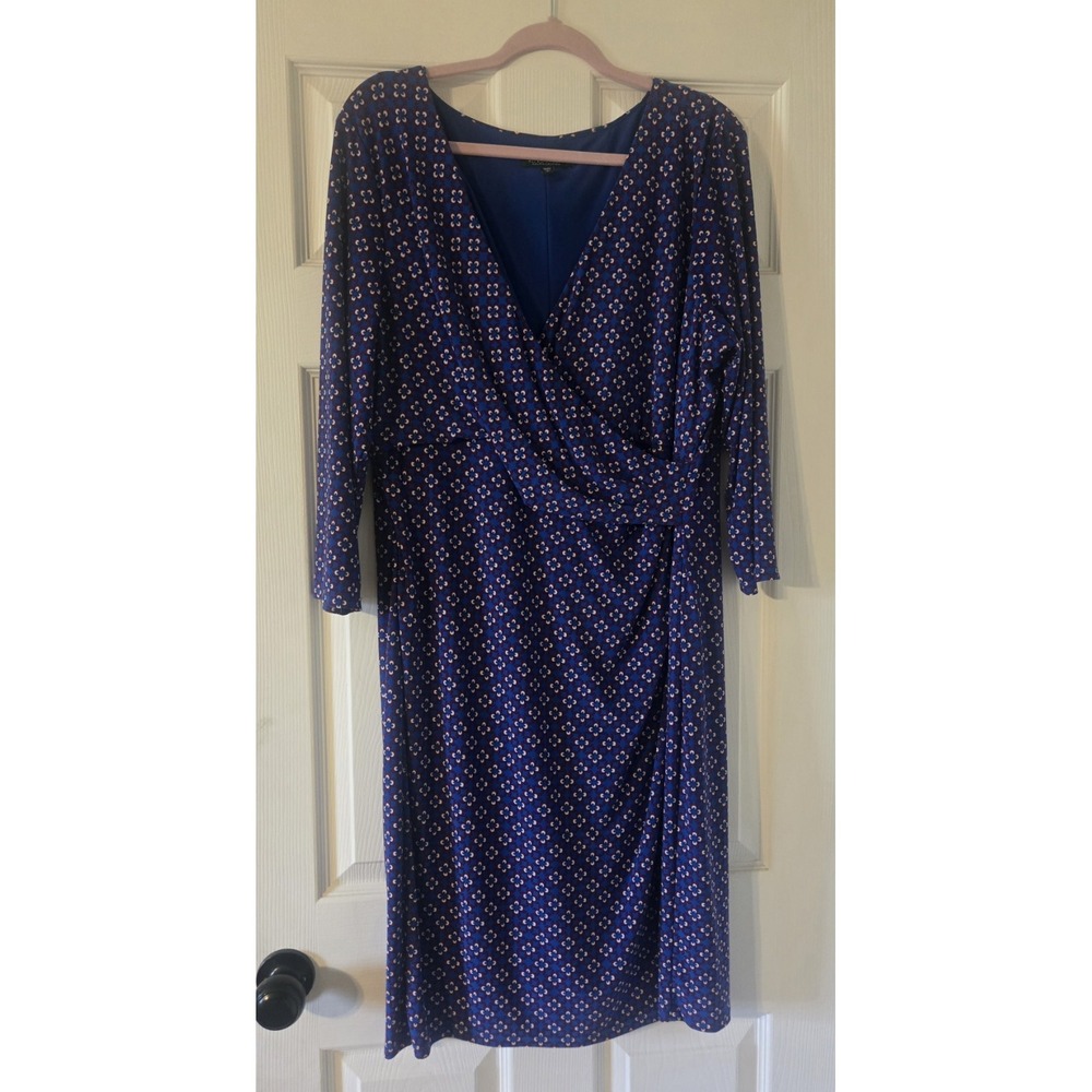 Lauren Ralph Lauren 3/4‎ Length Sleeve Wrap Dress